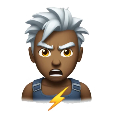 angry thunder sticker