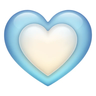 white heart with a soft glow sticker