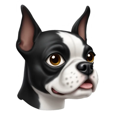 Boston terrier dog sticker