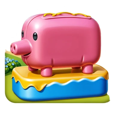  SPAM meat jeff koons style sculpture art french landscape  sticker