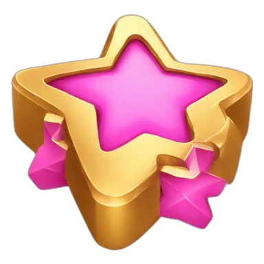 golden ingot with a pink star sticker