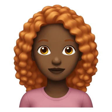 black girl with ginger hair sticker