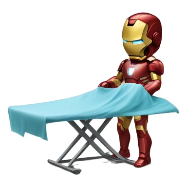 ironman ironing clothes sticker