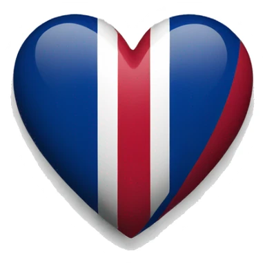Dominican flag heart sticker