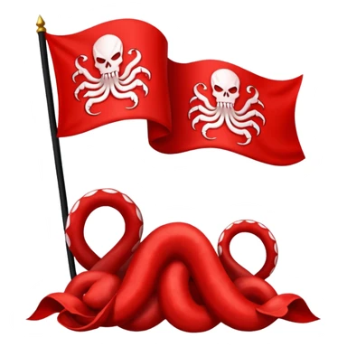 Can you generate me a emoji flag of the fictional world war two team hydra from Captain America? sticker