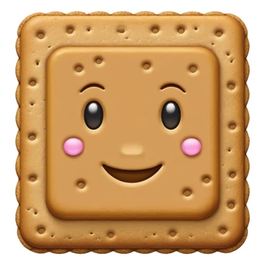 Graham Cracker no face sticker