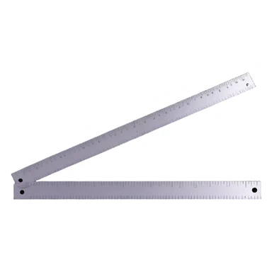 metallic inch ruler sticker