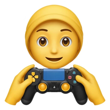 Créer 1 emoji qui joue a la ps4  sticker