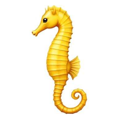 seahorse with wellow  sticker