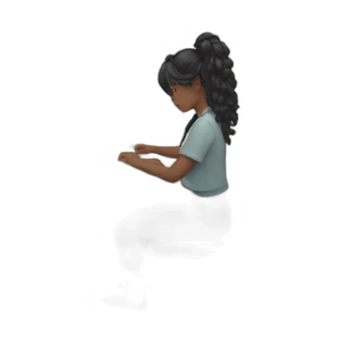 lofi girl is working sticker