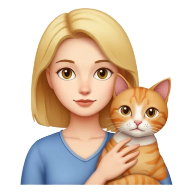 Cat with women sticker