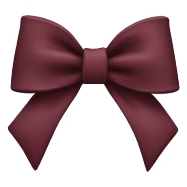 maroon bow sticker