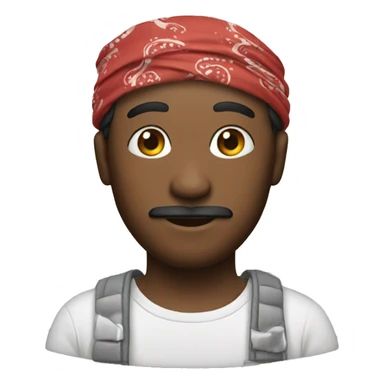 A man with a bandana sticker