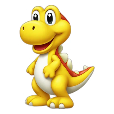 yellow yoshi sticker
