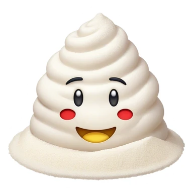 Emoji over pile of flour sticker