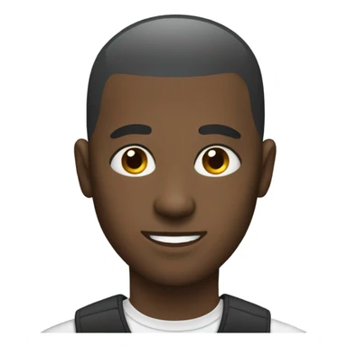 Black man whith slap head sticker