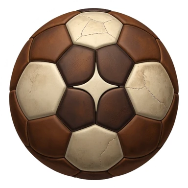 1800's brown old soccer ball sticker