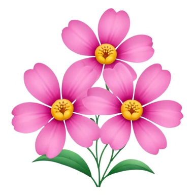 Pink flowers sticker