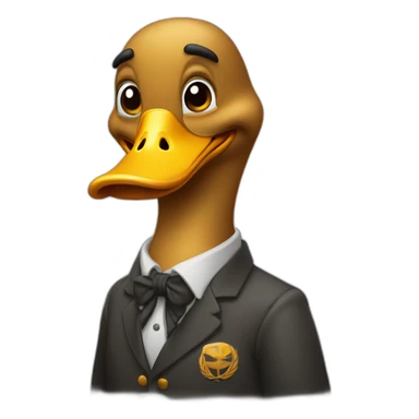 Un canard qui fume sticker