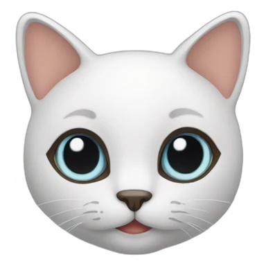 Un chat fleur sticker