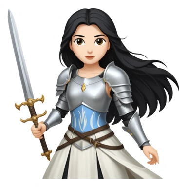 Hande Erçel as a lady from game of thrones from House Dayne. sticker