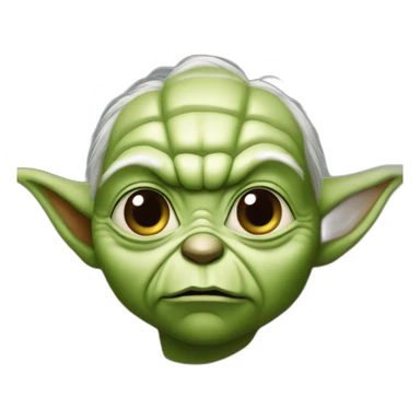 Yoda who sticks out his tongue sticker