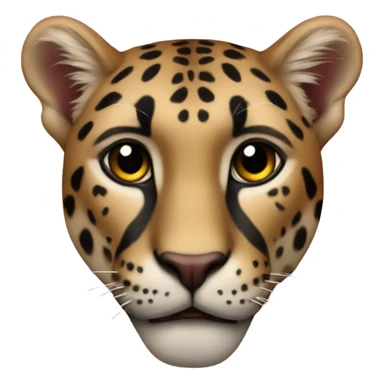 panter heart sticker