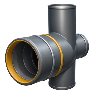 a steel shiny sewer pipe wastewater flows out sticker