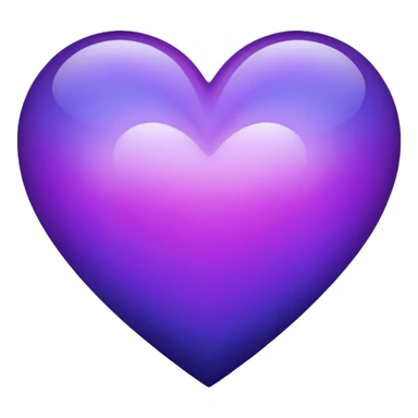 Purple-Violet-Indigo-Purple-Gradient Heart  sticker