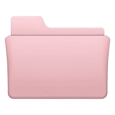 light pale Pink empty plain folder sticker