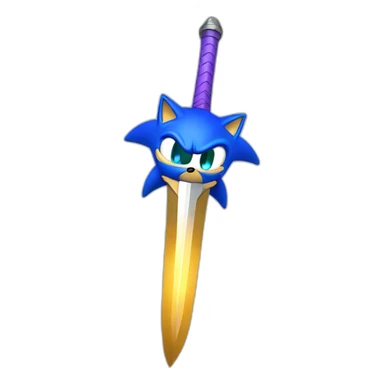 sonic sword sticker