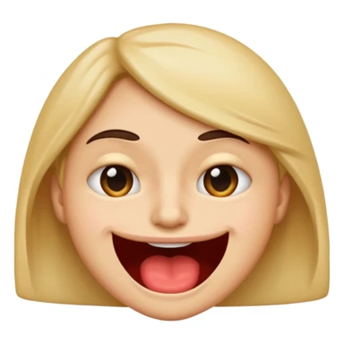 Emoji bitting lip and raising eyebrows  sticker