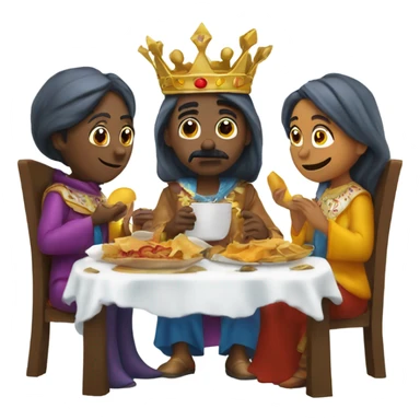 Los tres reyes magos comiendo Izzy sticker
