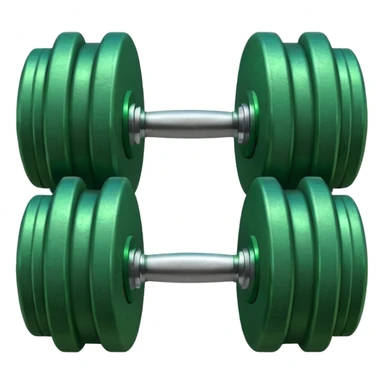 green dumbbell sticker