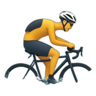 Cyclist falling in lake sticker