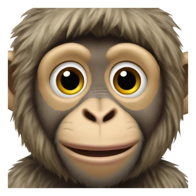 Macaques monkey dressed in children’s clothes  sticker