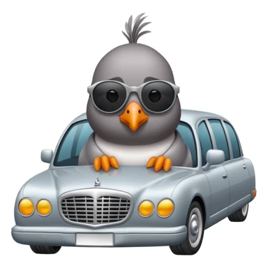 Pigeon is driving in the inside Limosine🚘🚘 sticker