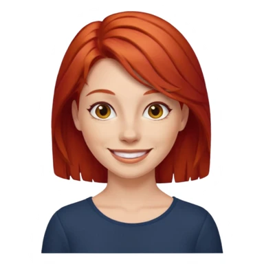 je veux un emoji femme rousse  sticker