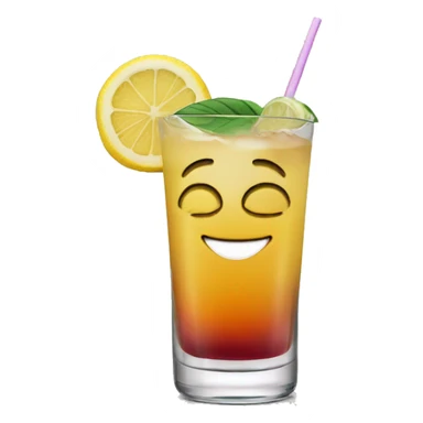 A smile with an cocktail sticker