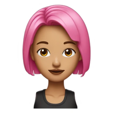 Lisa black pink  sticker