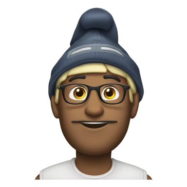 je dois avoir la peau noir avec un casquettes  sticker