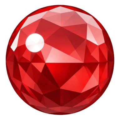 red mirrorball sticker