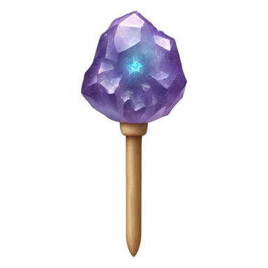 crystal geode wand sticker