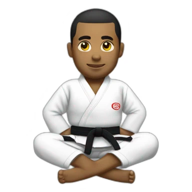 Jiu-Jitsu playing open guard  sticker