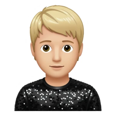 Kian Egan from Westlife with black sequin outfit sticker