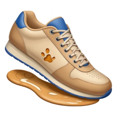  a foot wearing a sneaker pressing on the ground, leaving a visible shoe print beneath. Rounded, glossy, smooth, soft shadows, white background.


 sticker