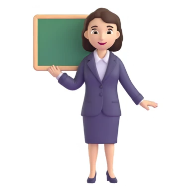 profesora with blackboard sticker