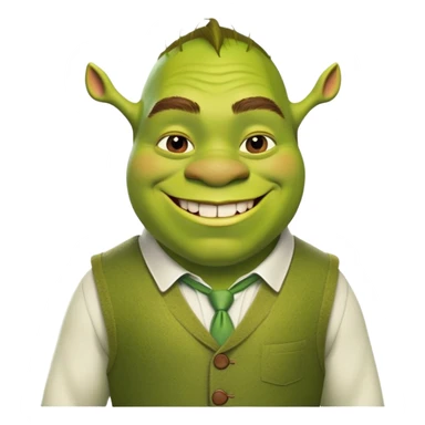 preppy shrek sticker
