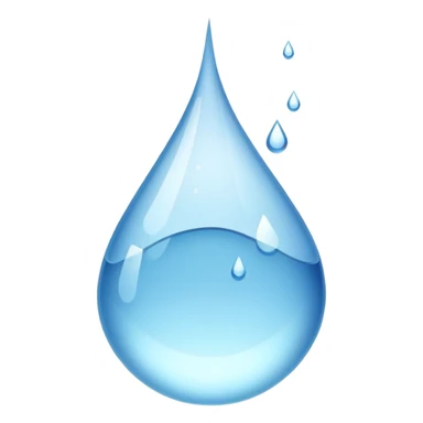 glass of water with droplets, refreshing and clear sticker