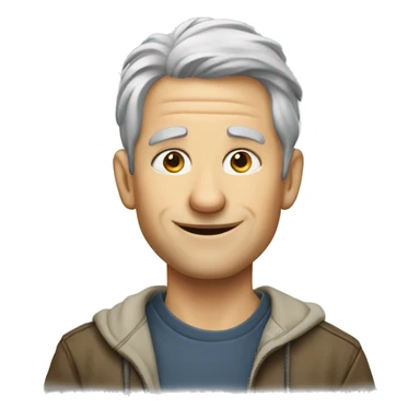 human like mouse boomer white man sticker